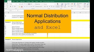 Normal Distribution in Excel
