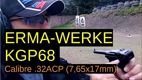 Hace parte de la historia esta ERMA-WERKE KGP68 -Cal.: 7,65x17mm (.32ACP)