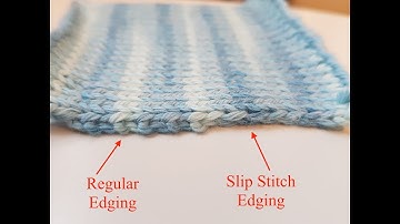 Slip Stitch Edging for Machine Knitting