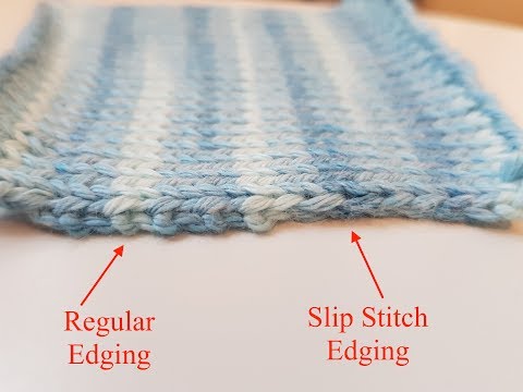 Slip Stitch Edging for Machine Knitting