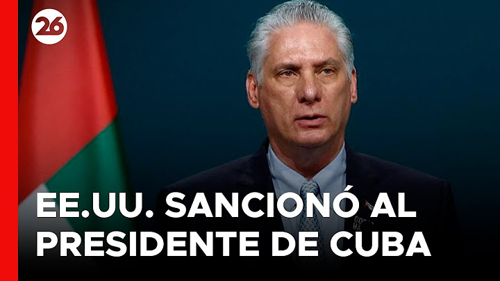 The US sanctioned Díaz-Canel on the fourth anniversary of the historic protests in Cuba.