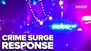 How is Cincinnati handling double digit increases in nearly all crime categories