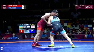 1/2 GR - 72 kg: R. CHUNAYEV (AZE) v. I. LOMADZE (GEO)