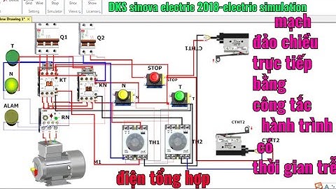 mạch đảo chiều trực tiếp bằng công tắc hành trình có thời gian trễ,#điệntổnghợp,#đaỏchiềutrựctiếp