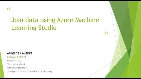 Join data using Azure Machine Learning Studio
