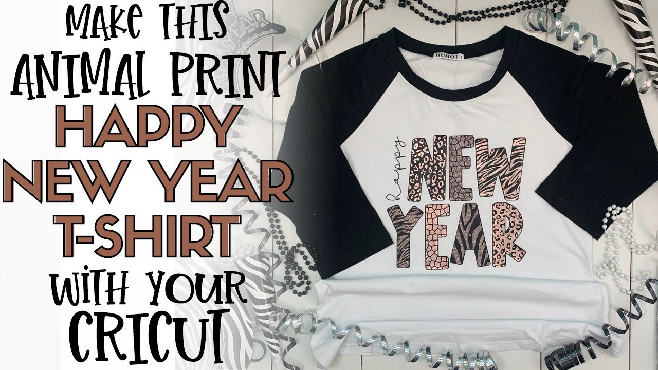 Animal Print Happy New Year T-Shirt 