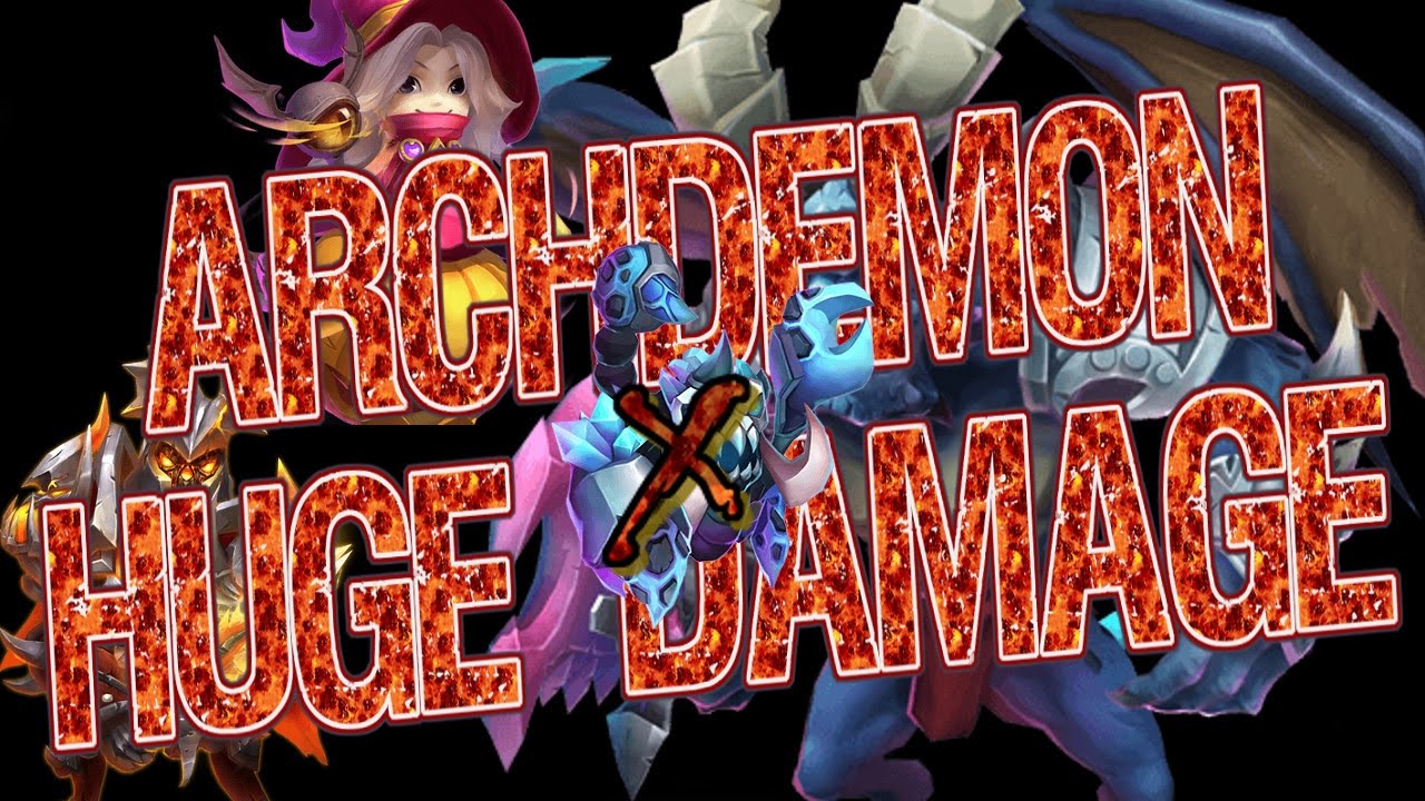 Castle Clash: Archdemon Huge Damage
