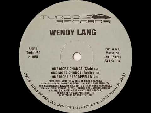 Wendy Lang — Wendy Lang - One More Chance (Club)