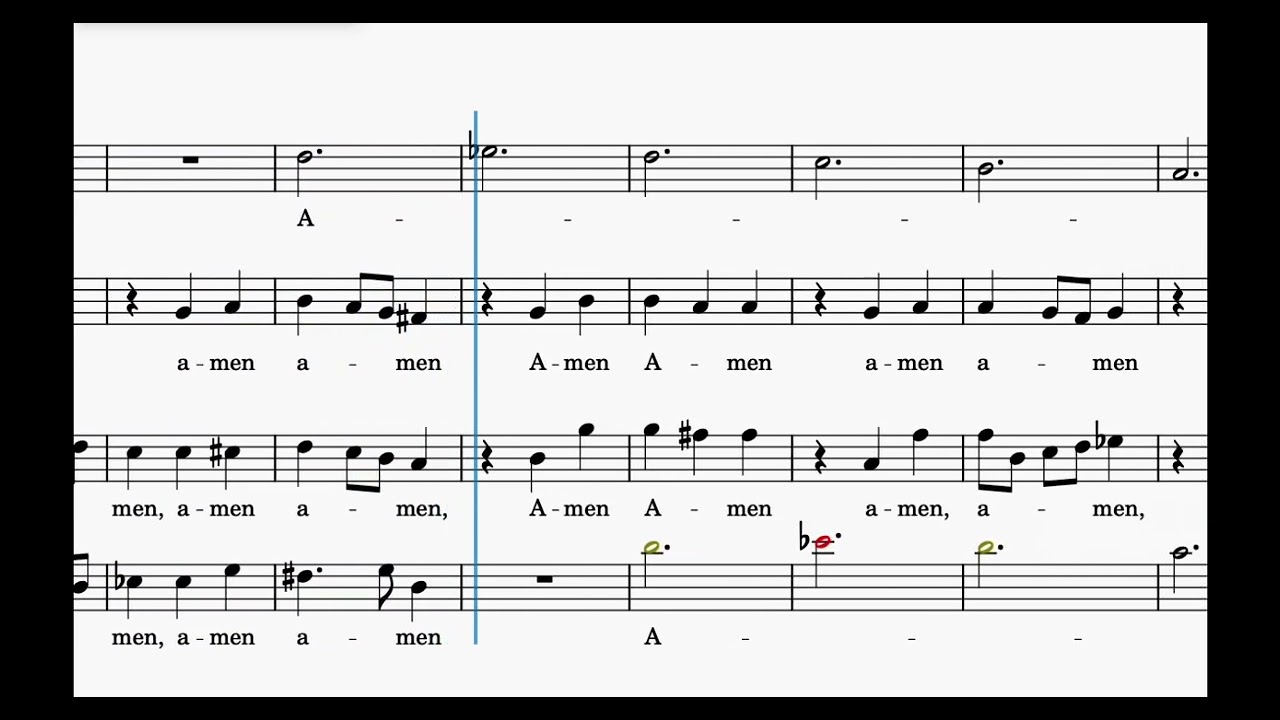 Amen - Requiem, Mozart. Tenor voice