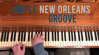 Simple New Orleans Groove | Street Beat | Jazz Piano: Short Practice Ideas