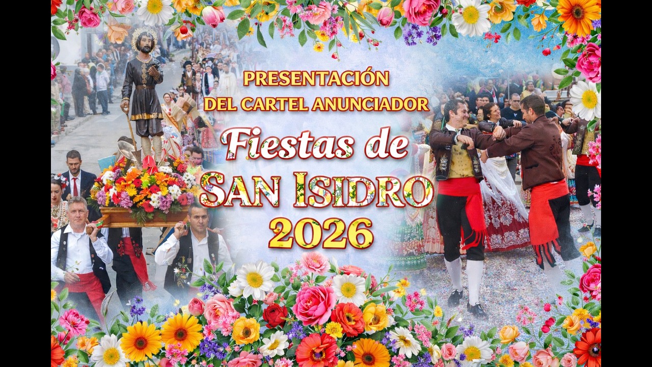 🔴DIRECTO: PRESENTACIÓN CARTEL ANUNCIADOR FIESTAS DE SAN ISIDRO YECLA 2026