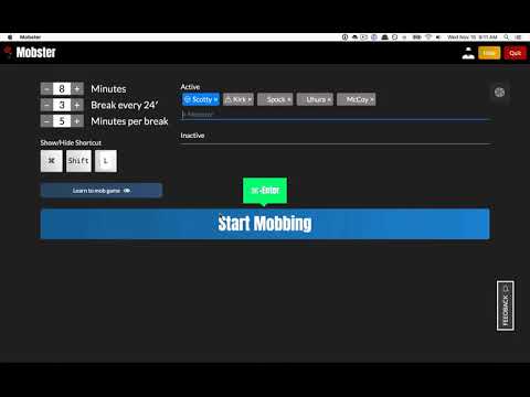 Mobster Programming Timer