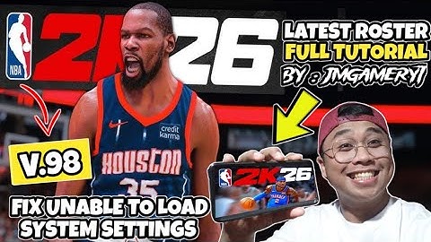 🔥FREE LATEST🔥NEW NBA 2K26 V.98 UPDATED ALL ROSTER [BY: JMGAMERYT] ANDROID FULL TUTORIAL#4