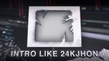 How to make Intros like 24KJHONEDITZ in After Effects 🔥