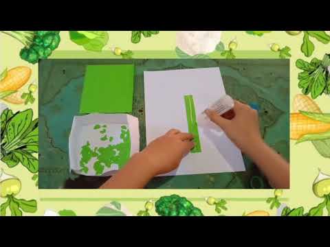 Prakarya Membuat Kolase Sayur Bayam Youtube