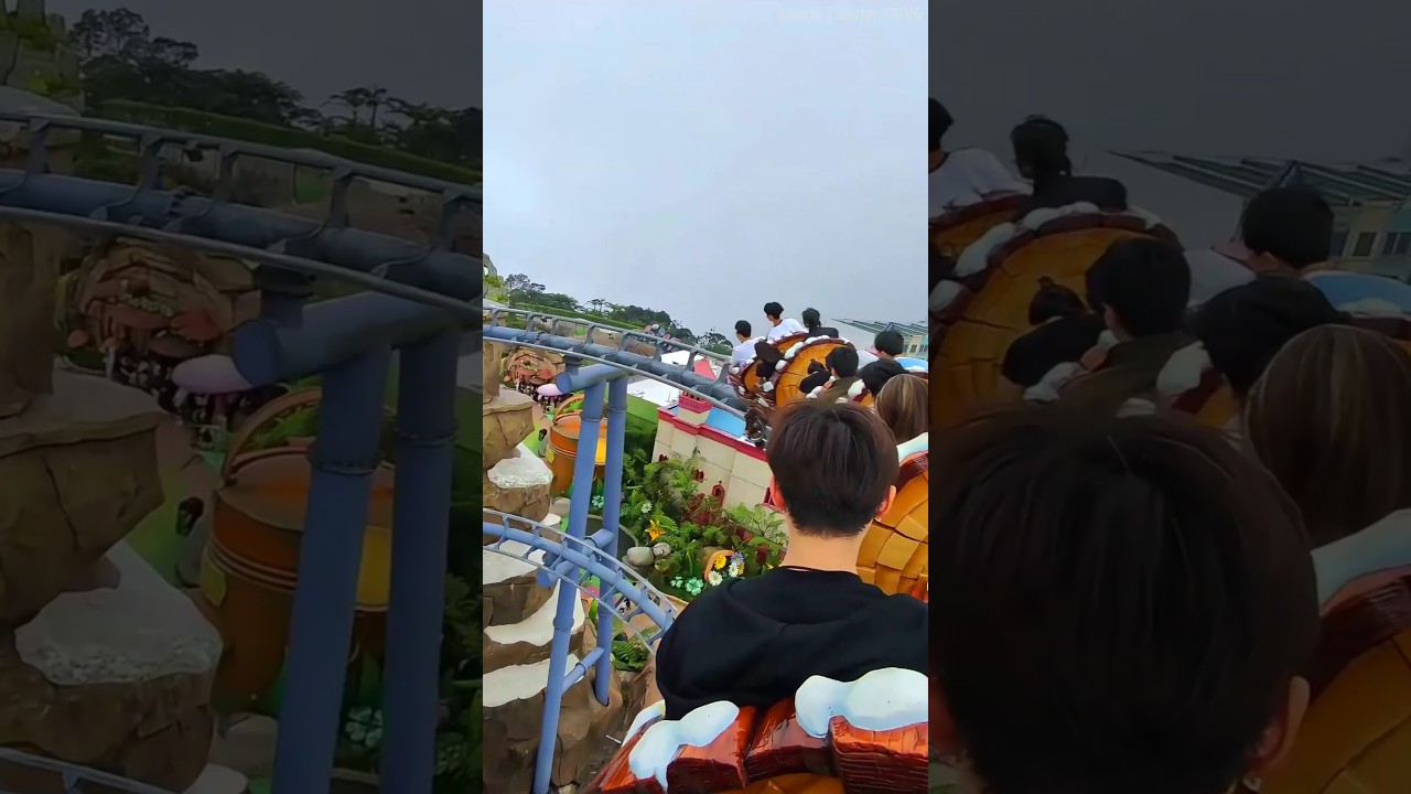 Ice Age Acorn Adventure Roller Coaster POV - Genting SkyWorlds Malaysia 