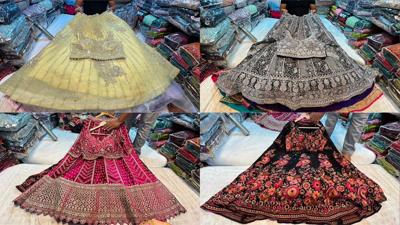 chickpet Bangalore designer party wear lehangas||Single piece courier available