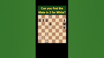 Can you find the Mate in 3 for white?#chess #shorts