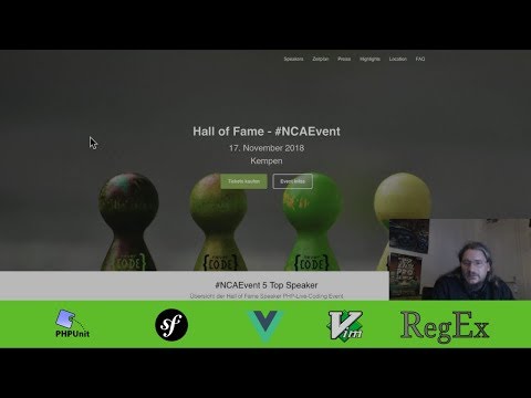 VIM, UX Design, VueJS, PHPUnit und RegEx Workshop Training - HOF #NCAEvent