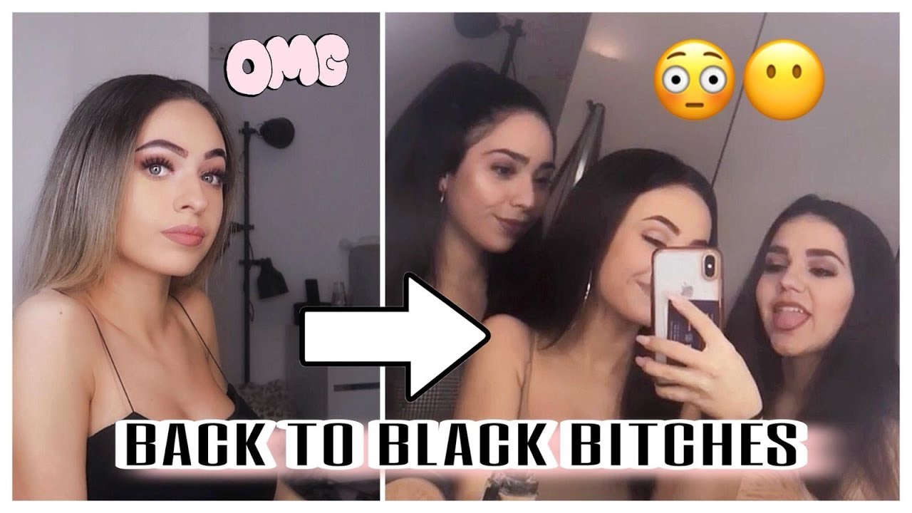 Ich habe mir meine Haare WIEDER gefärbt!!! von BLOND zu SCHWARZ - VLOG | Einfach Marci