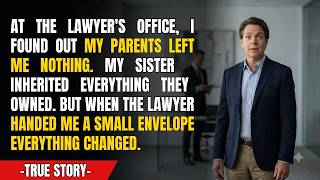 At The Lawyer's Office, I Found Out My Parents Left Me Nothing. My Sister Inherited Everything