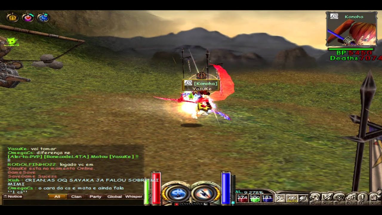 Yasuke Bugando no PvP Priston Tale Pirata