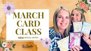 🌺 March Card Class: Don't Miss These 4 Quick & Simple Cards! | Lunch Break with Ronda AND Erica!