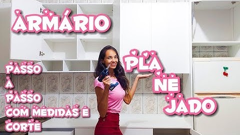 Fizemos nosso Planejado na Cozinha. Armário lindo e Mostramos cortes e Medidas!