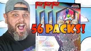 56 Prismatic Evolutions Packs vs My Luck!