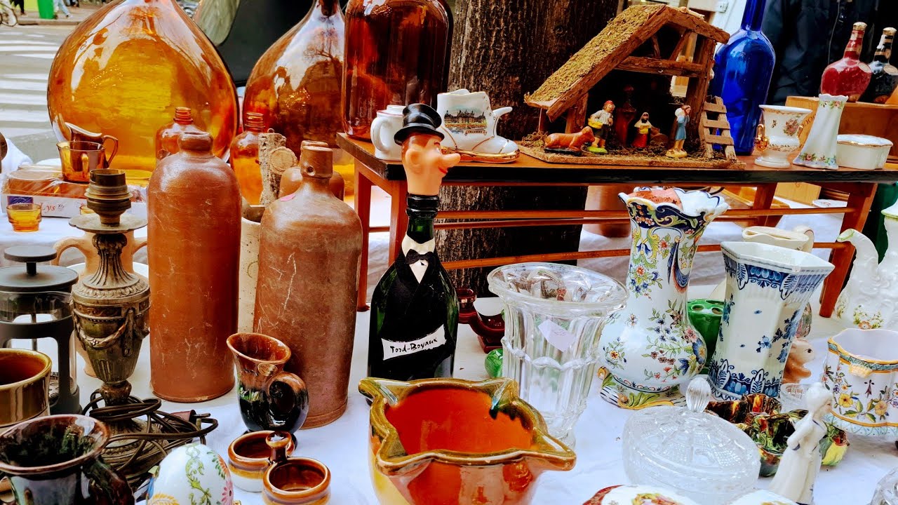 Paris France🇨🇵BROCANTE à Paris🔥MARCHÉS aux Puces🛍Trésors cachés et ambiance unique🪑FLEA MARKET 4KHDR