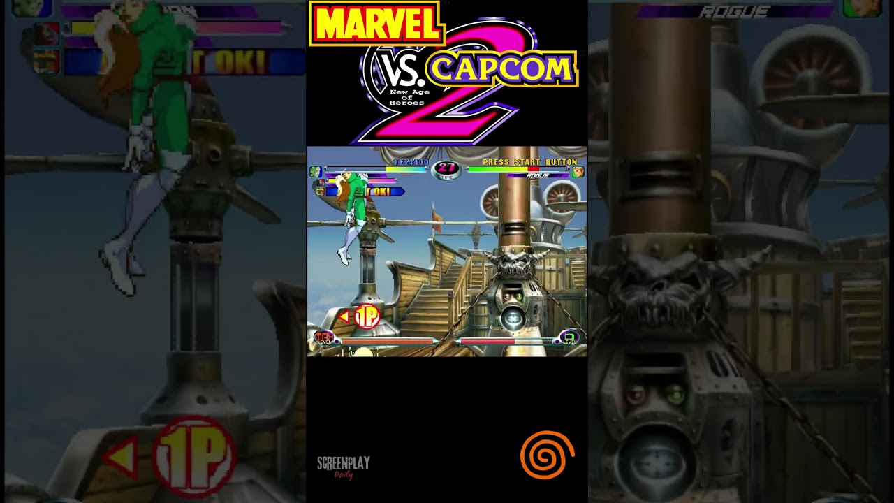 Marvel vs Capcom 2 Dreamcast Gameplay #11