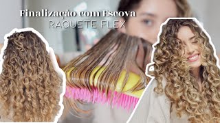 Finalização com Escova Blow Gummies 😍 Raquete Flex🩷