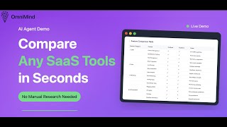 AI Agent Reveals Hidden SaaS Insights: Instant Competitor Analysis | Omnimind Demo