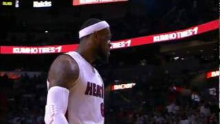 LeBron explodes to the rim for the dunk of the night!