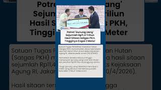 ‘Gunung Uang’ Sitaan Negara Dipamerkan Satgas PKH, Dana Rp 11,4 Triliun Tingginya Capai 2 Meter