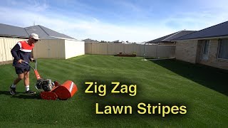 Zig Zag Lawn Stripes | Reel Low Mow