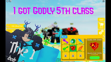 I got godly 5th class in lifting simulator