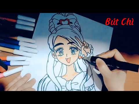 Video Bút Chì _ Vẽ Anime Chibi cute phô mai que/ Anime tóc... - youtube