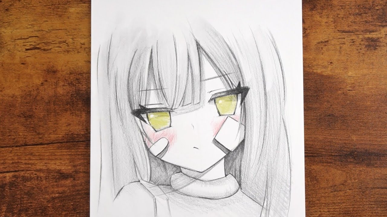 How to Draw Cute Anime Girl | Easy Pencil drawing step by step - YouTube
