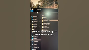 How to fix black ops 7 error Travis - rilea