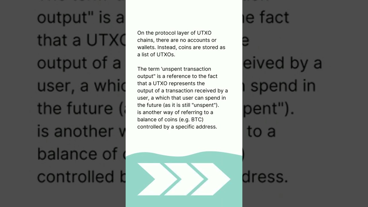 On-chain Analysis - What is a UTXO Chain?