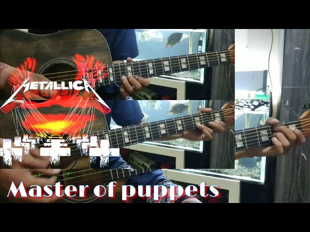 Master of puppets - Metallica ( acoustic guitar cover 1st solo) class=