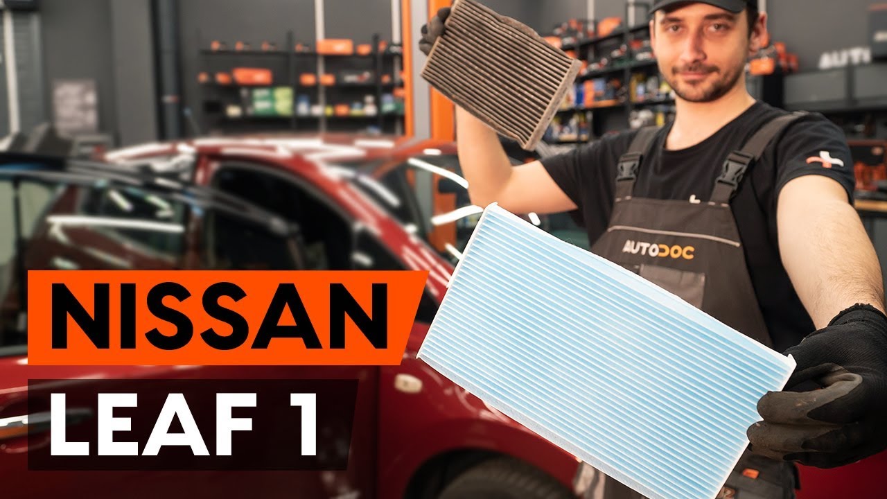 How to change pollen filter / cabin filter on NISSAN LEAF 1 (ZE0U