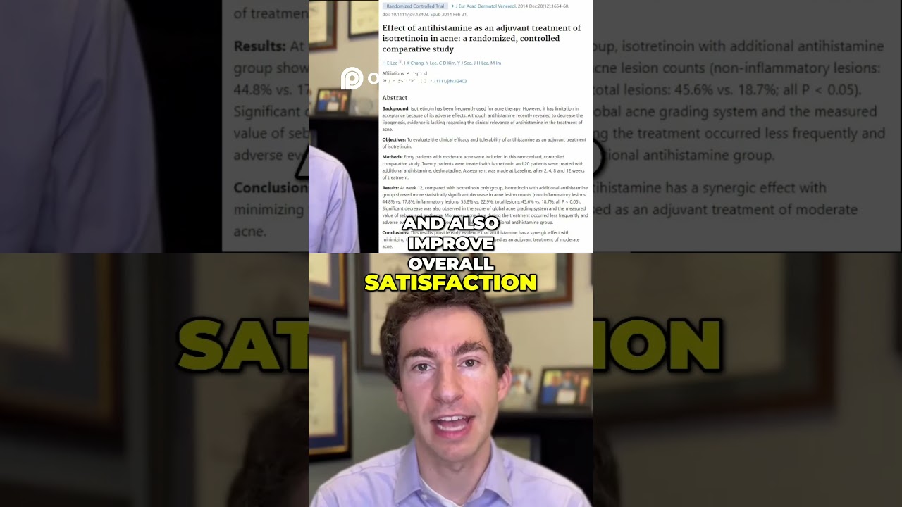 Prevent Accutane (Isotretinoin) Purging with Antihistamines