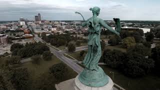 Soldiers and Sailors Monument Des Moines, Iowa.