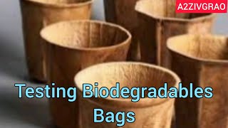 Biodegradable materials | Testing the biodegradable materials | Demo test for biodegradable bags|