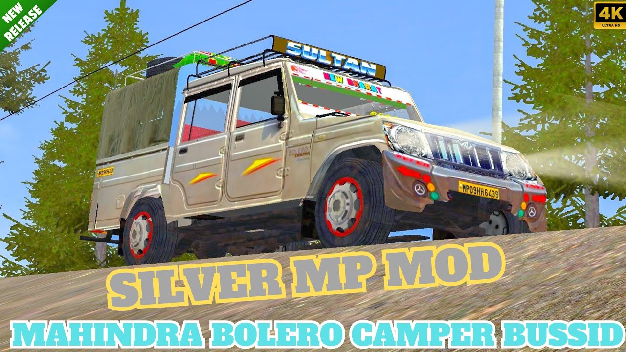 Silver Mahindra Bolero Camper Mod Download Bus Simulator Indonesia