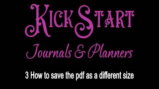 3. How to save the pdf as a different size