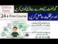 Ehunar  hunarmand pakistan  government free online courses with certificates in pakistan 2024