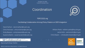 Coordination - FERC Order 2222 Policy Tracker Webinar